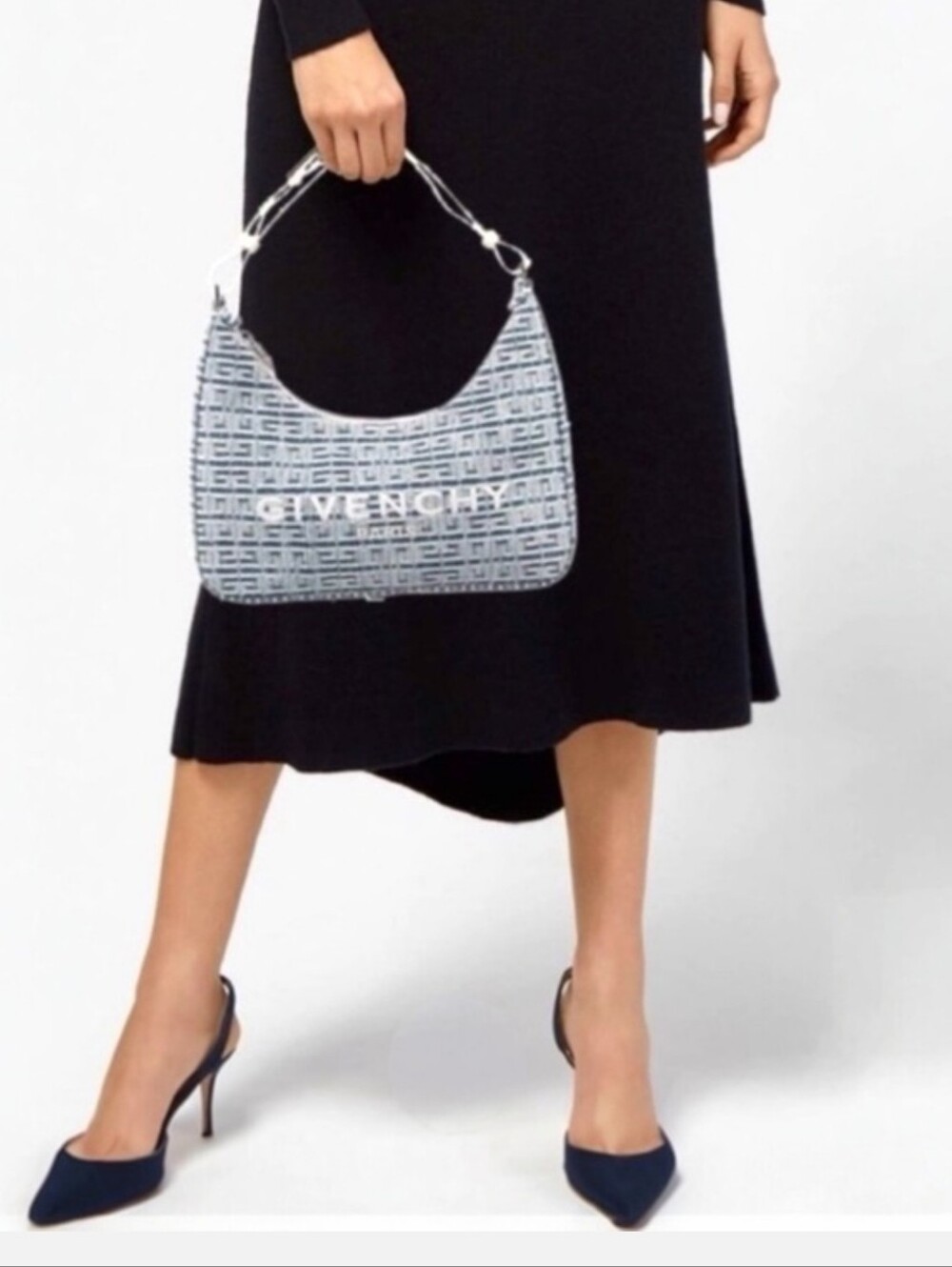 Givenchy Small Moon Cutout Hobo Bag - Picture 9 of 9